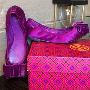 NWT Tory Burch bow ballet flats